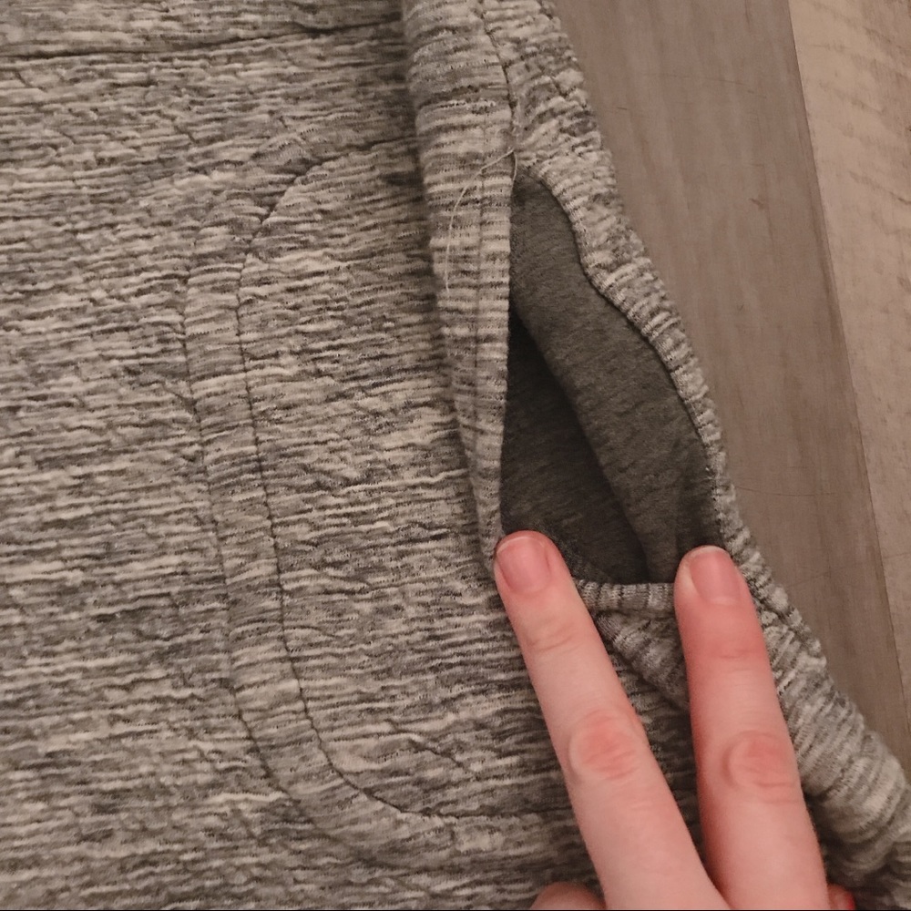 White & Warren long-sleeve heathered gray dress - Picture 6 of 15